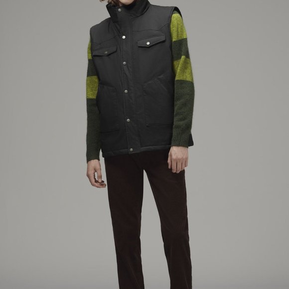 Men's Vest BLACK (MWJ-008) - Picture 2 of 6